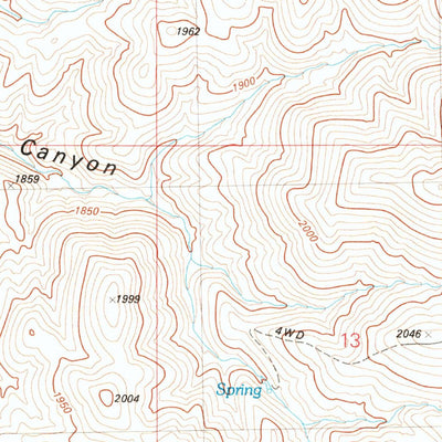 United States Geological Survey Natchez Spring, NV (1981, 24000-Scale) digital map