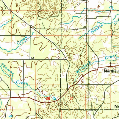 United States Geological Survey Natchitoches, LA-TX (1986, 100000-Scale) digital map