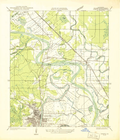 United States Geological Survey Natchitoches North, LA (1937, 31680-Scale) digital map