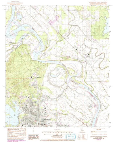 United States Geological Survey Natchitoches North, LA (1983, 24000-Scale) digital map