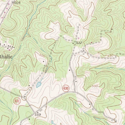 United States Geological Survey Nathalie, VA (1968, 24000-Scale) digital map