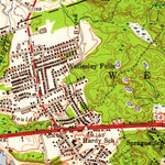 United States Geological Survey Natick, MA (1950, 24000-Scale) digital map