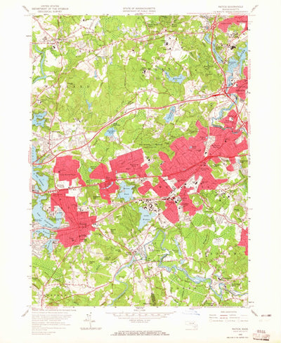 United States Geological Survey Natick, MA (1958, 24000-Scale) digital map