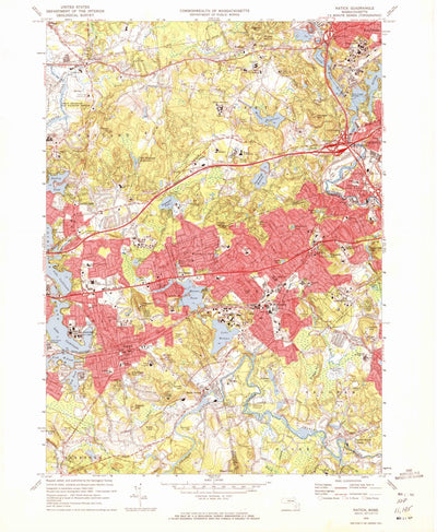 United States Geological Survey Natick, MA (1970, 24000-Scale) digital map