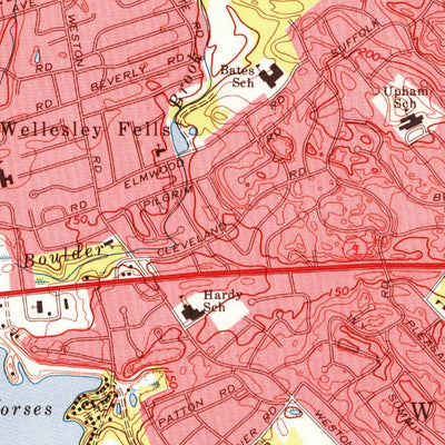 United States Geological Survey Natick, MA (1970, 24000-Scale) digital map