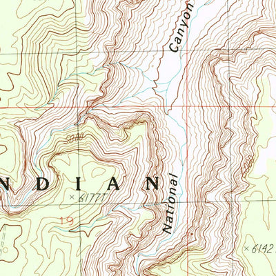 United States Geological Survey National Canyon SW, AZ (1988, 24000-Scale) digital map