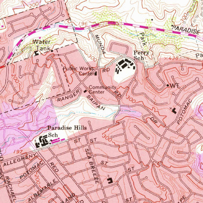 United States Geological Survey National City, CA (1967, 24000-Scale) digital map