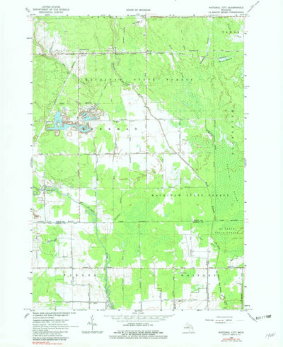 United States Geological Survey National City, MI (1966, 24000-Scale) digital map