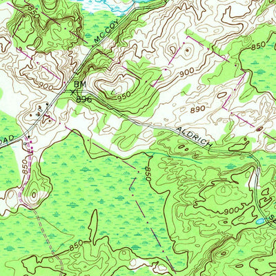 United States Geological Survey Natural Bridge, NY (1951, 24000-Scale) digital map