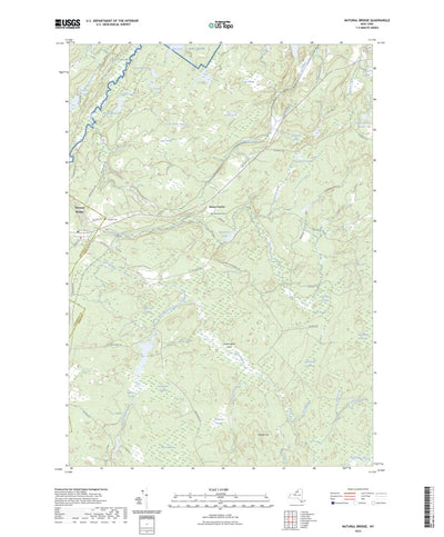 United States Geological Survey Natural Bridge, NY (2023, 24000-Scale) digital map