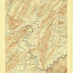 United States Geological Survey Natural Bridge, VA (1894, 62500-Scale) digital map