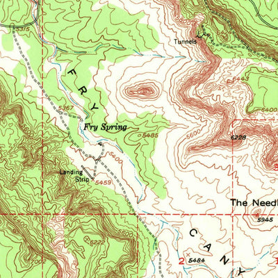 United States Geological Survey Natural Bridges, UT (1952, 62500-Scale) digital map