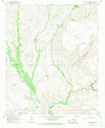 United States Geological Survey Natural Corral, AZ (1966, 24000-Scale) digital map