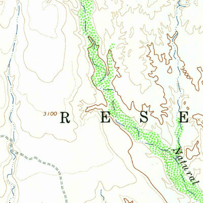 United States Geological Survey Natural Corral, AZ (1966, 24000-Scale) digital map