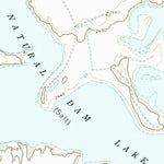 United States Geological Survey Natural Dam Lake, TX (1966, 24000-Scale) digital map