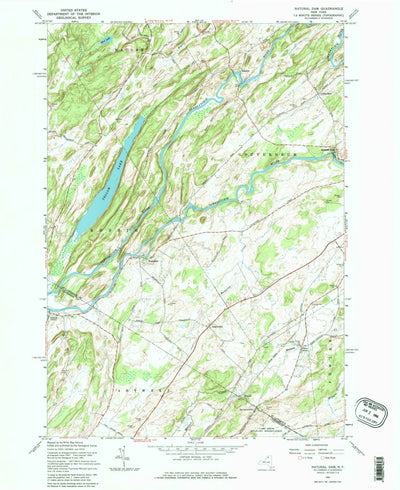 United States Geological Survey Natural Dam, NY (1961, 24000-Scale) digital map