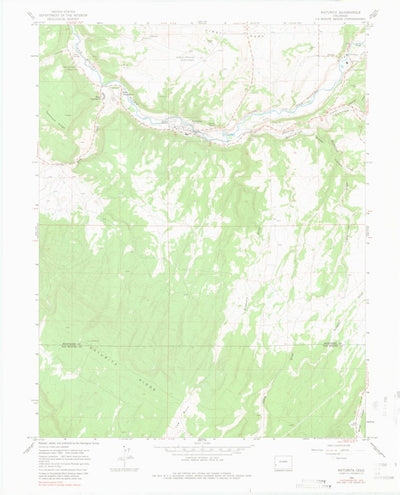 United States Geological Survey Naturita, CO (1964, 24000-Scale) digital map
