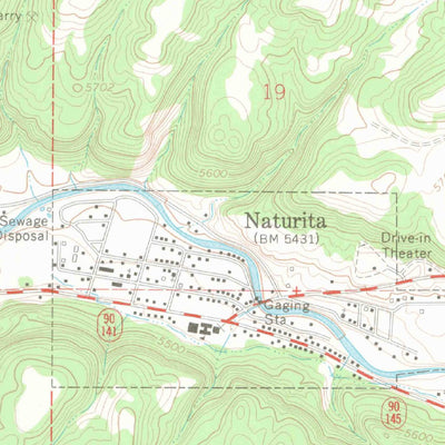 United States Geological Survey Naturita, CO (1964, 24000-Scale) digital map