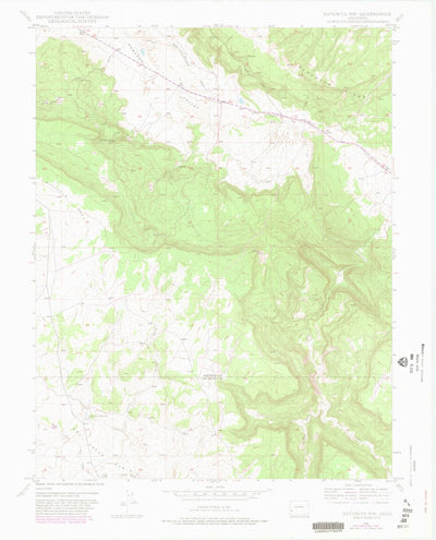 United States Geological Survey Naturita NW, CO (1948, 24000-Scale) digital map