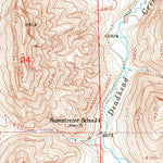 United States Geological Survey Natwick SW, WY (1953, 24000-Scale) digital map
