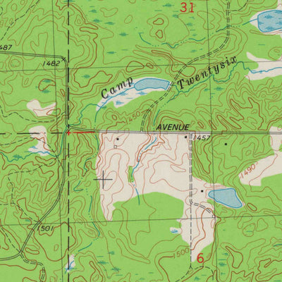 United States Geological Survey Natzke Camp, WI (1978, 24000-Scale) digital map