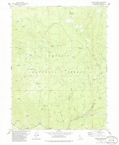 United States Geological Survey Naufus Creek, CA (1979, 24000-Scale) digital map