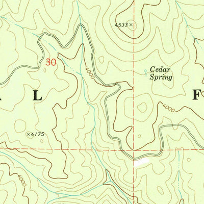 United States Geological Survey Naufus Creek, CA (1979, 24000-Scale) digital map