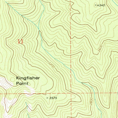 United States Geological Survey Naufus Creek, CA (1979, 24000-Scale) digital map