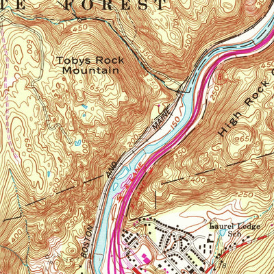 United States Geological Survey Naugatuck, CT (1964, 24000-Scale) digital map