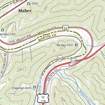 United States Geological Survey Naugatuck, WV (2023, 24000-Scale) digital map