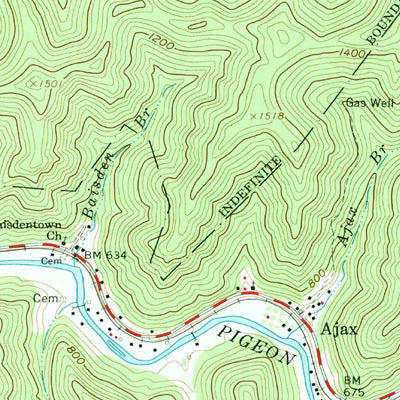 United States Geological Survey Naugatuck, WV-KY (1963, 24000-Scale) digital map