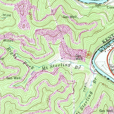 United States Geological Survey Naugatuck, WV-KY (1963, 24000-Scale) digital map
