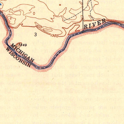 United States Geological Survey Naults, MI-WI (1947, 24000-Scale) digital map