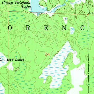 United States Geological Survey Naults, MI-WI (1962, 24000-Scale) digital map