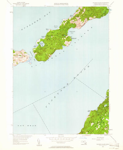 United States Geological Survey Naushon Island, MA (1949, 24000-Scale) digital map