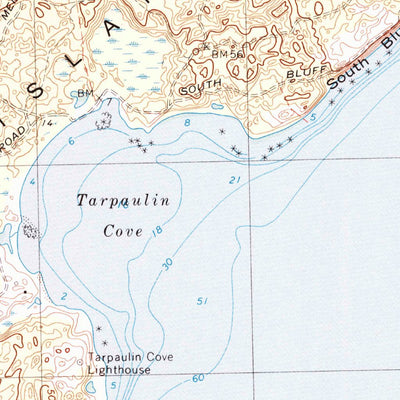 United States Geological Survey Naushon Island, MA (1972, 25000-Scale) digital map