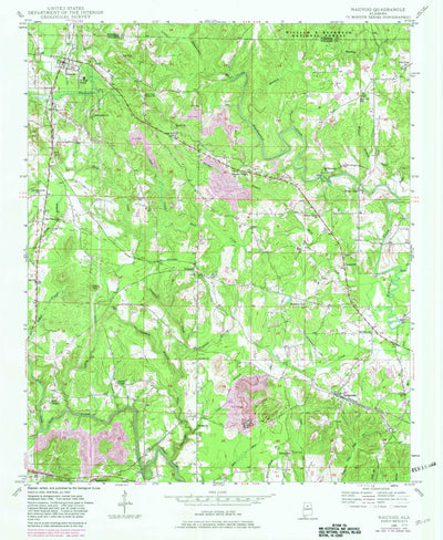 United States Geological Survey Nauvoo, AL (1949, 24000-Scale) digital map