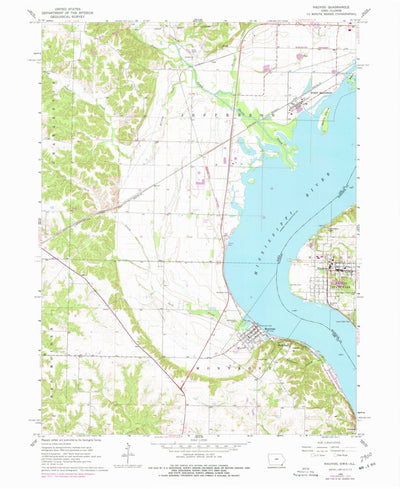United States Geological Survey Nauvoo, IL-IA (1964, 24000-Scale) digital map