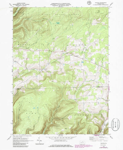 United States Geological Survey Nauvoo, PA (1969, 24000-Scale) digital map