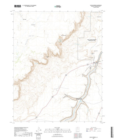 United States Geological Survey Navajo Bridge, AZ (2021, 24000-Scale) digital map