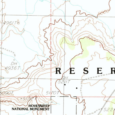 United States Geological Survey Navajo Canyon, UT (1985, 24000-Scale) digital map