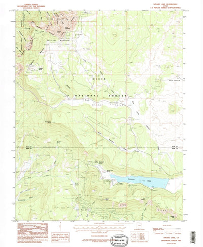 United States Geological Survey Navajo Lake, UT (1985, 24000-Scale) digital map