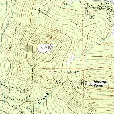 United States Geological Survey Navajo Lake, UT (1985, 24000-Scale) digital map