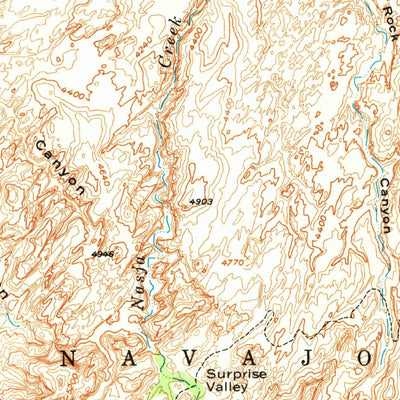 United States Geological Survey Navajo Mountain, UT-AZ (1953, 62500-Scale) digital map