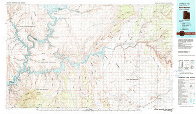 United States Geological Survey Navajo Mountain, UT-AZ (1981, 100000-Scale) digital map