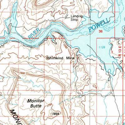 United States Geological Survey Navajo Mountain, UT-AZ (1981, 100000-Scale) digital map