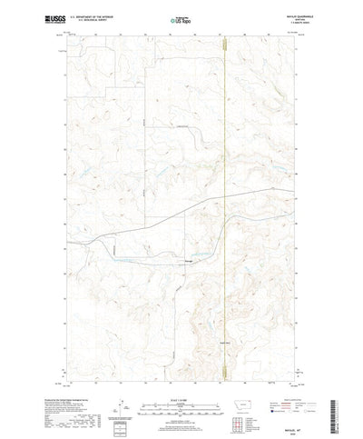 United States Geological Survey Navajo, MT (2020, 24000-Scale) digital map