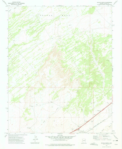 United States Geological Survey Navajo North, AZ (1972, 24000-Scale) digital map