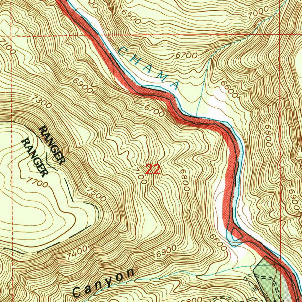 Navajo Peak NM 1995 24000 Scale - United States Geological Survey Navajo Peak Nm 1995 24000 Scale Digital Map 37058600960156 