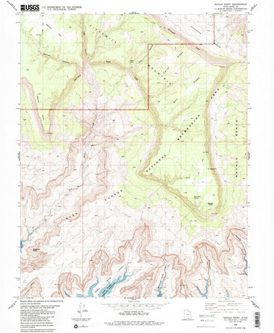 United States Geological Survey Navajo Point, UT (1985, 24000-Scale) digital map